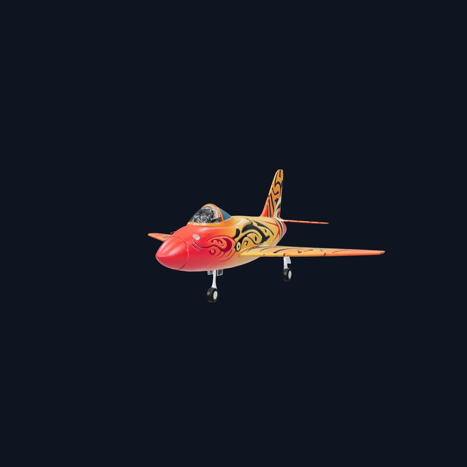 Flame Tiger Jet model pack